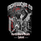 sudadera con capucha unisex para hombre y mujer fightwearco hard work beats talent con estatuas griegas